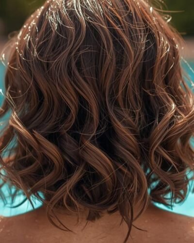 Wavy Hair After Swimming