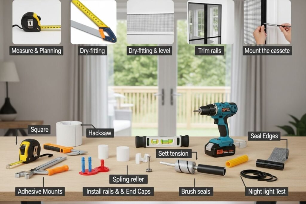 How-To Install a Retractable Fly Screen?