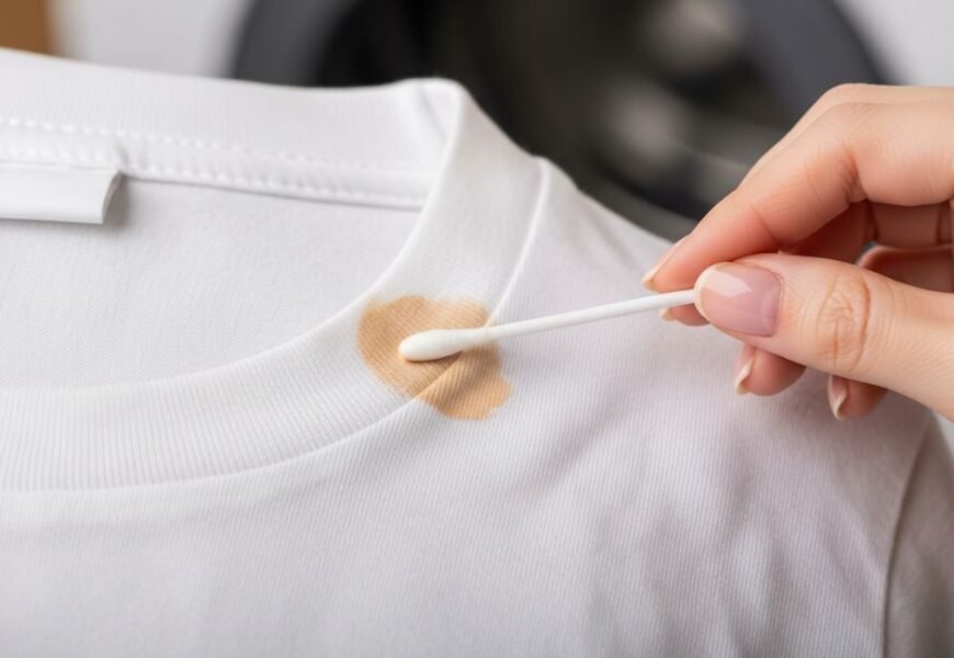 How to get out foundation from clothes 