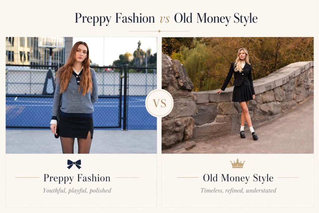 Preppy Fashion vs Old Money Style