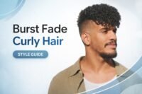 Burst Fade Curly Hair