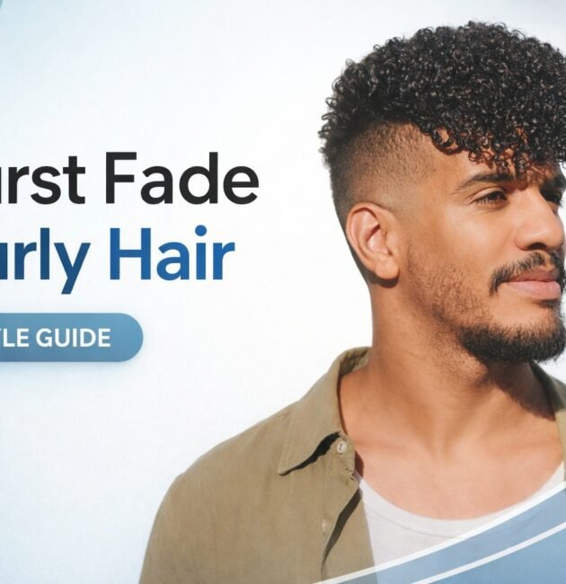 Burst Fade Curly Hair