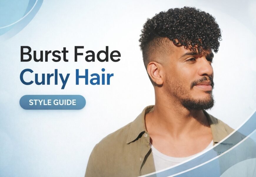 Burst Fade Curly Hair